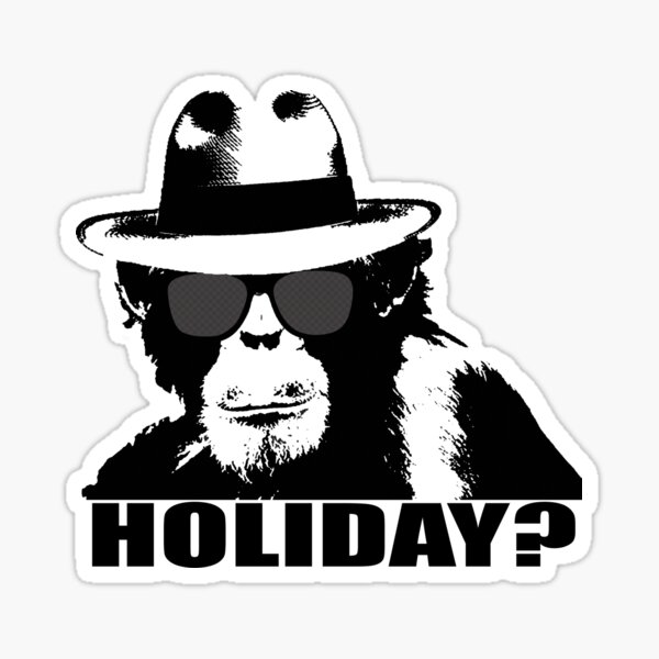 HOLIDAY? Sticker