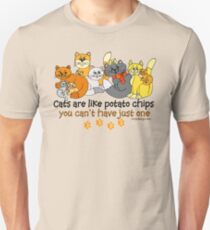 Cats are like potato chips Unisex T-Shirt
