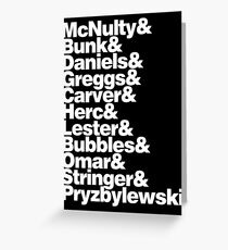 THE WIRE Greeting Card