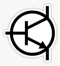 Transistor hacker sticker Sticker