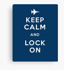 Keep Calm and Lock On Canvas Print
