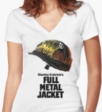 Stanley Kubrick's Full Metal Jacket Women's Fitted V-Neck T-Shirt