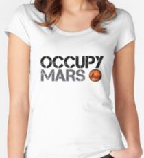 Camiseta entallada de cuello ancho Occupy Mars - Space Planet - SpaceX