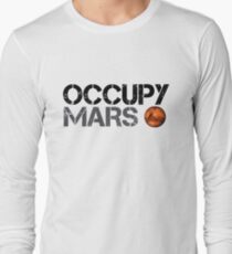 Occupy Mars - Space Planet - SpaceX Long Sleeve T-Shirt