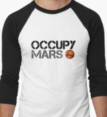 Occupy Mars - Space Planet - SpaceX Men's Baseball ¾ T-Shirt
