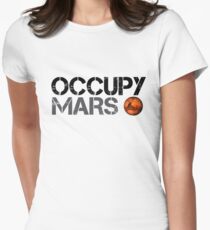 Occupy Mars - Space Planet - SpaceX Women's Fitted T-Shirt