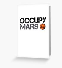 Tarjeta de felicitación Occupy Mars - Space Planet - SpaceX