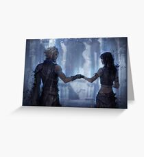 Cloud Strife and Tifa Lockhart Greeting Card