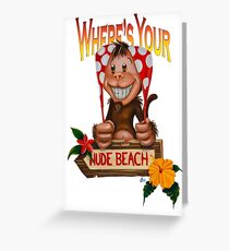 Spanx The Monkey Greeting Card