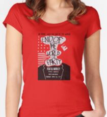 Mr. Robot End of the World Party Tee Women's Fitted Scoop T-Shirt