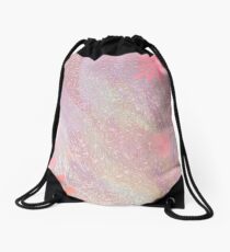 Heavenly Pink by Sherriofpalmsprings Drawstring Bag