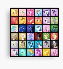 Pony Blocks Canvas Print