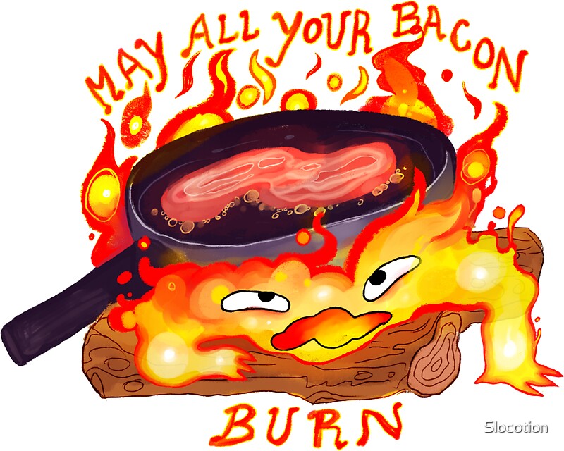 "Bacon " Stickers by Slocotion Redbubble