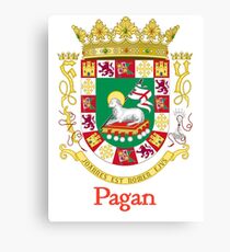 Pagan Shield of Puerto Rico Canvas Print