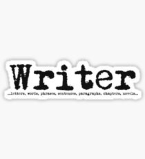 Writer Sticker