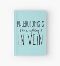 Phlebotomisten tun alles in Ader Notizbuch
