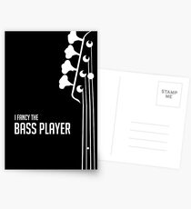 I Fancy the Bass Player Tee - Bass Guitarist - Bassist Postcards