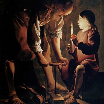 Georges de La Tour - Joseph the Carpenter (Saint Joseph charpentier) 1642 |  Photographic Print