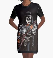 Gene Simmons of Kiss Painting Graphic T-Shirt Dress