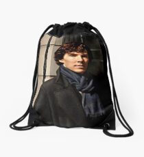 Sherlock at 221B Drawstring Bag