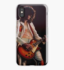 Jimmy Page In Led Zeppelin Painting iPhone Case/Skin