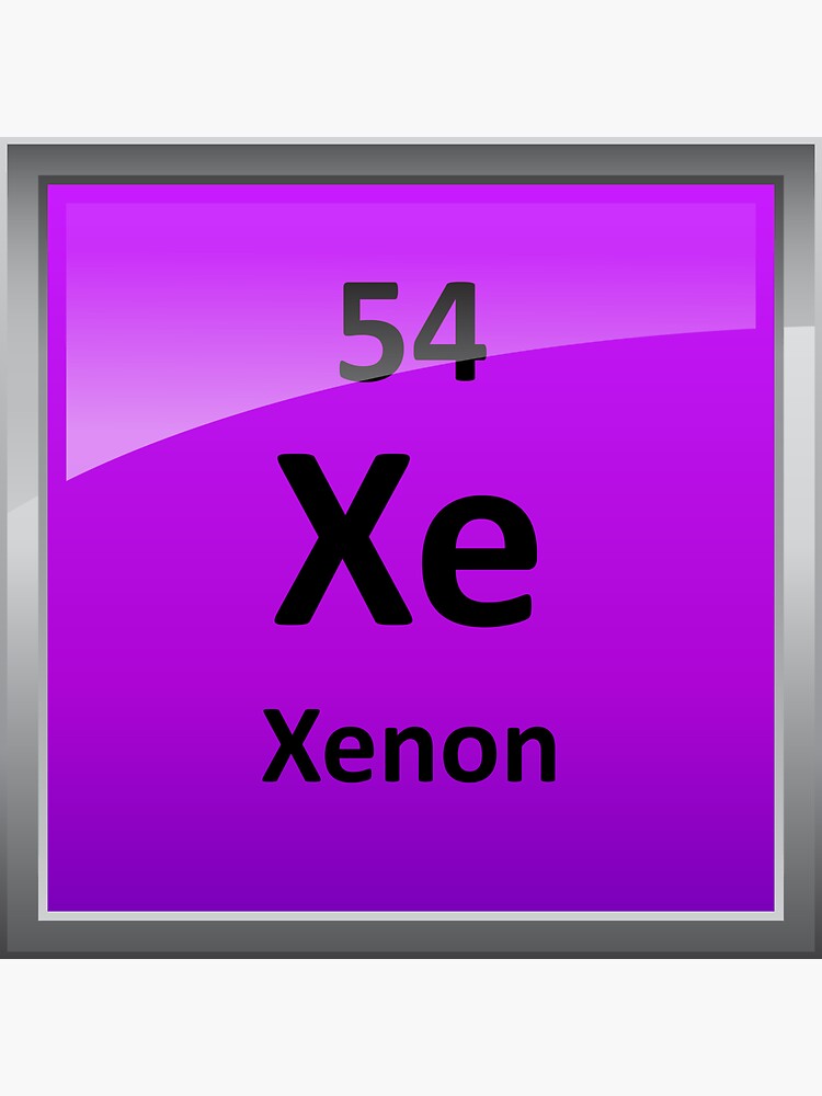 xenon-chemical-element-royalty-free-vector-image