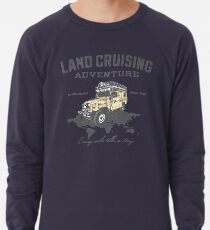Every Mile Tells a Story - grey print Lightweight Sweatshirt