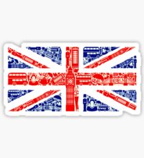 Landmark and Flag A Sticker