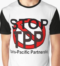 STOP TPP - TRANS-PAZIFISCHE PARTNERSCHAFT Grafik T-Shirt