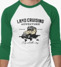Every Mile Tells a Story - dark print Men's Baseball ¾ T-Shirt