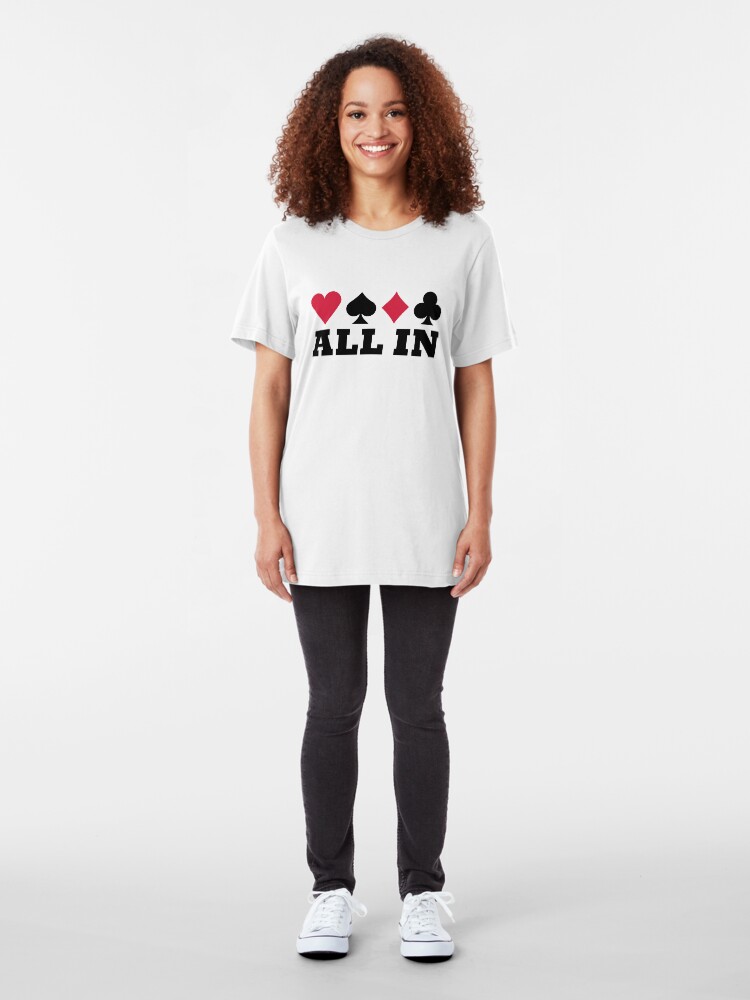 Alternate view of Poker all in Slim Fit T-Shirt