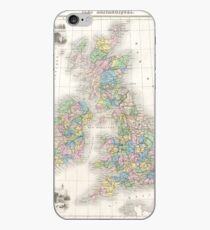 Vintage Map of The British Isles (1878) iPhone Case
