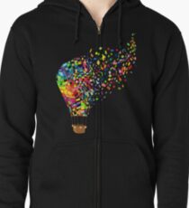 Luftballon. Hoodie mit Reißverschluss