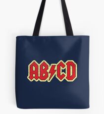 Vintage ABCD Rock & Roll Tote Bag