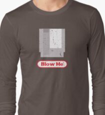 Blow Me - Vintage Nintendo Cartridge Long Sleeve T-Shirt