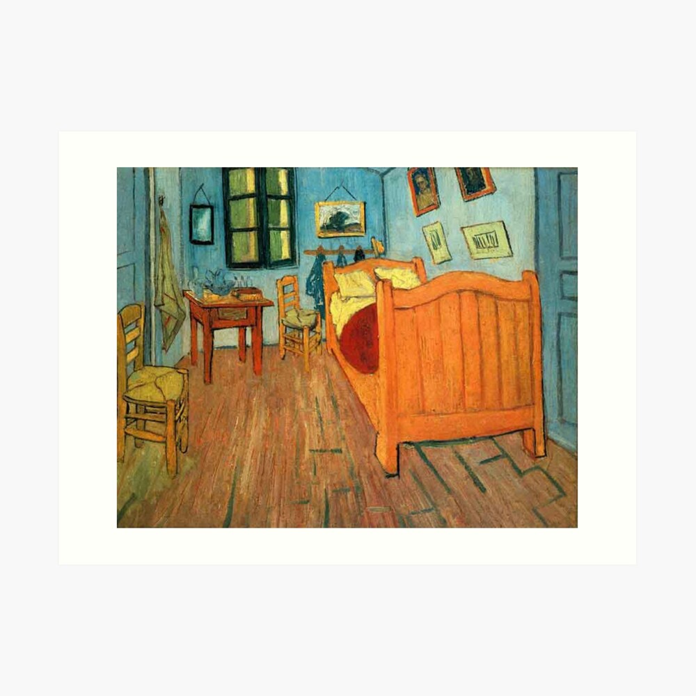 "Vincent Van Gogh das Schlafzimmer in Arles" Kunstdruck von Geekimpact