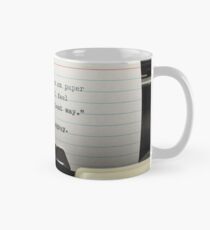 Typewritten Hemingway Quotation. Mug