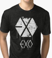 EXO GRUNGE SPRAYPAINT Tri-blend T-Shirt