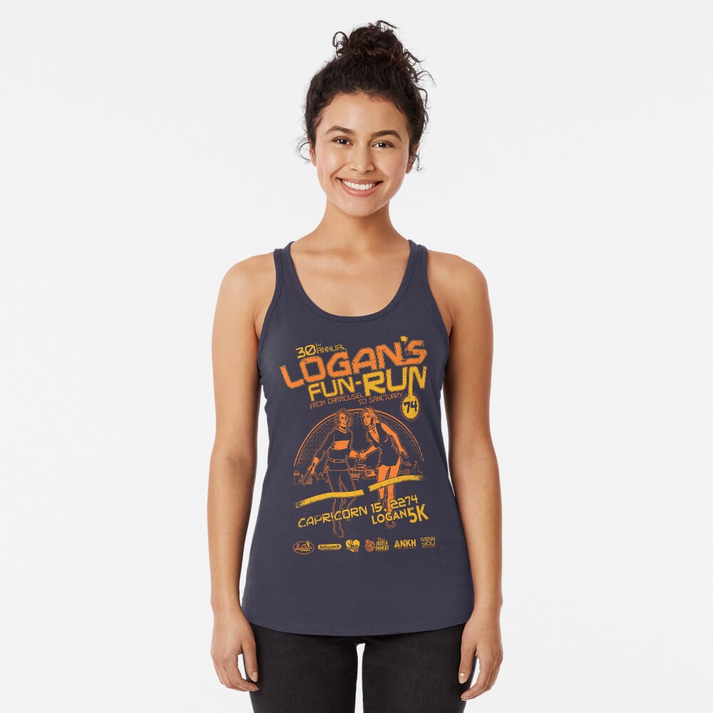 Logan's Fun-Run Racerback Tank Top