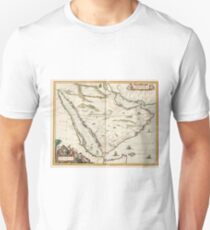 Vintage Map of Saudi Arabia (1662) Unisex T-Shirt