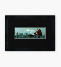 Coyote Skyline Framed Print
