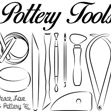 Ceramics Tools Sticker for Sale by kristinbegeman