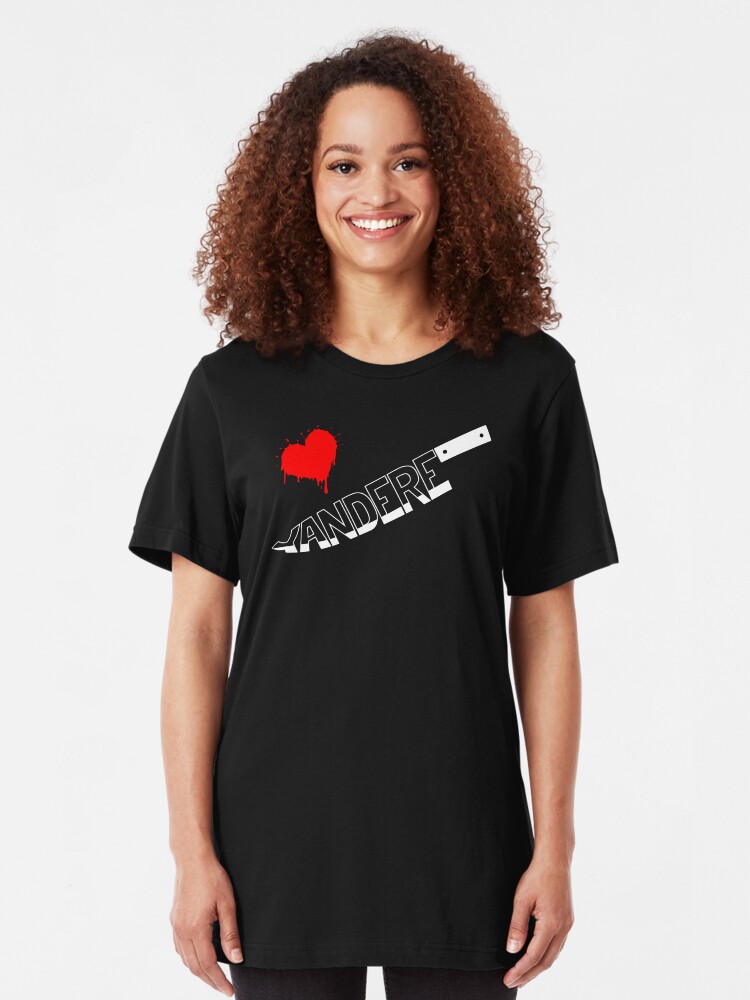 Alternate view of Yandere Knife Slim Fit T-Shirt