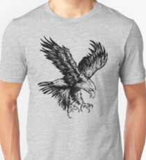 Bald Eagle (Black) Slim Fit T-Shirt