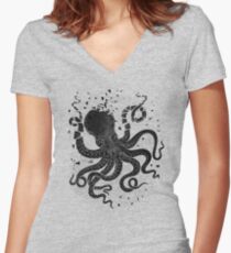 The Deep Women's Fitted V-Neck T-Shirt