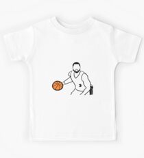 Dwyane Wade Dribbling a Basketball Kids Tee