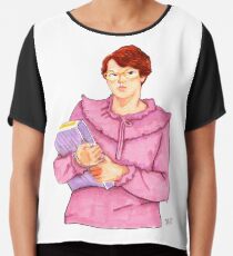 Widerhaken von fremden Sachen Portrait Chiffontop