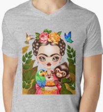 Frida Querida Men's V-Neck T-Shirt