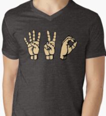 420 Hands Men's V-Neck T-Shirt