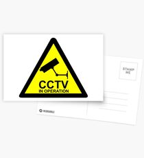 CCTV Hinweis Postkarten